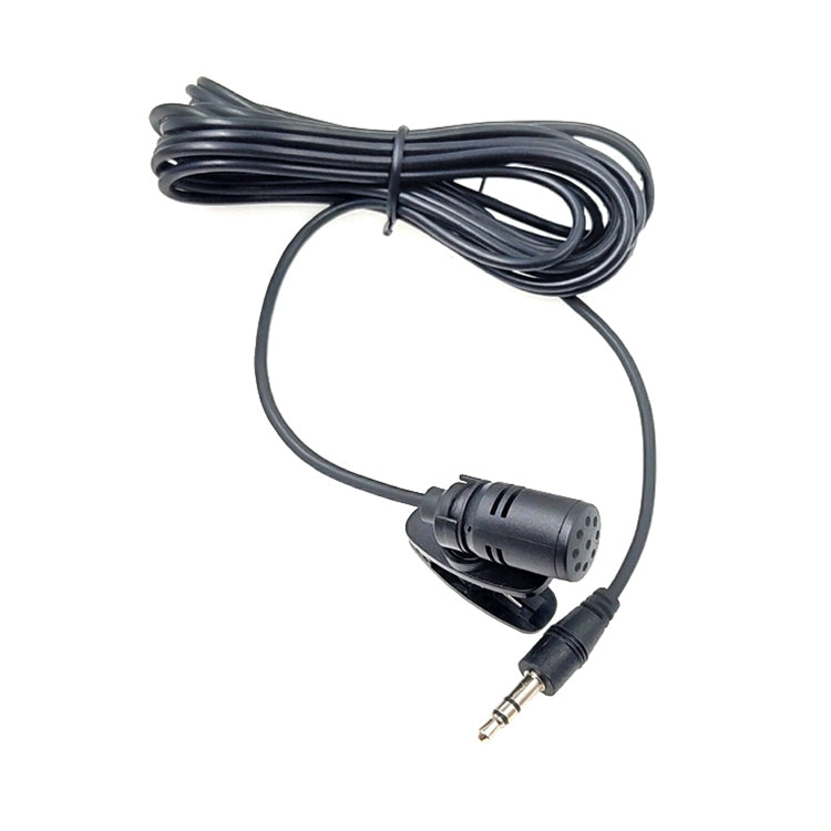 ZJ002MR Stereo 3.5mm Straight Plug Car Sun Visor Wireless Interpreter Tour Guide Megaphone Lavalier Wired Microphone, Length: 3m