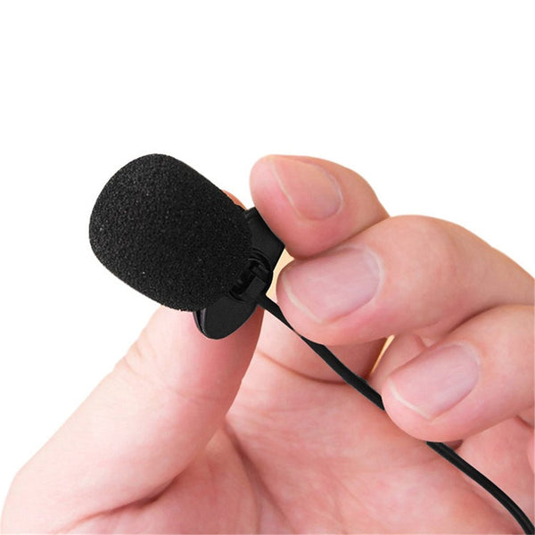 ZJ002MR Stereo 3.5mm Straight Plug Car Sun Visor Wireless Interpreter Tour Guide Megaphone Lavalier Wired Microphone, Length: 3m