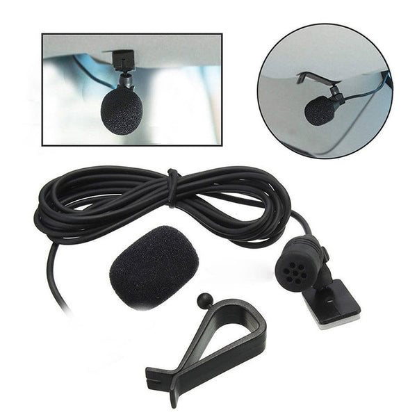 ZJ015MR Stereo 2.5mm Straight Plug Car Navigation DVD External Paste Microphone, Length: 3m, Stereo 2.5mm Straight
