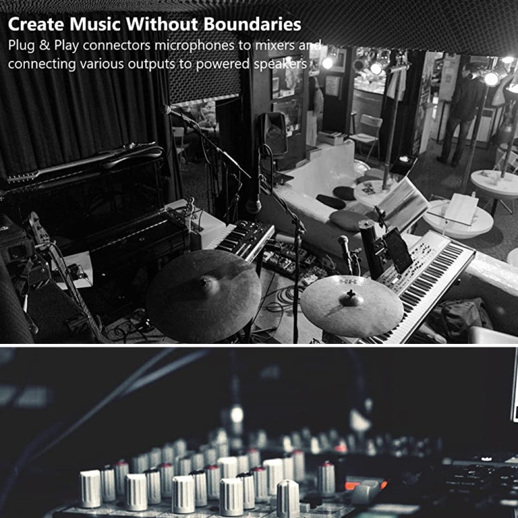 5m  3-Pin XLR Male to XLR Female Microphone Cable, Length: 5m