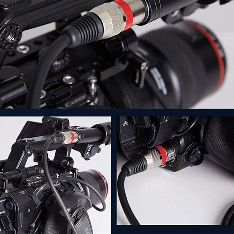 5m 3-Pin XLR Male to XLR Female MIC Shielded Cable Microphone Audio Cord, Length: 5m (Red)