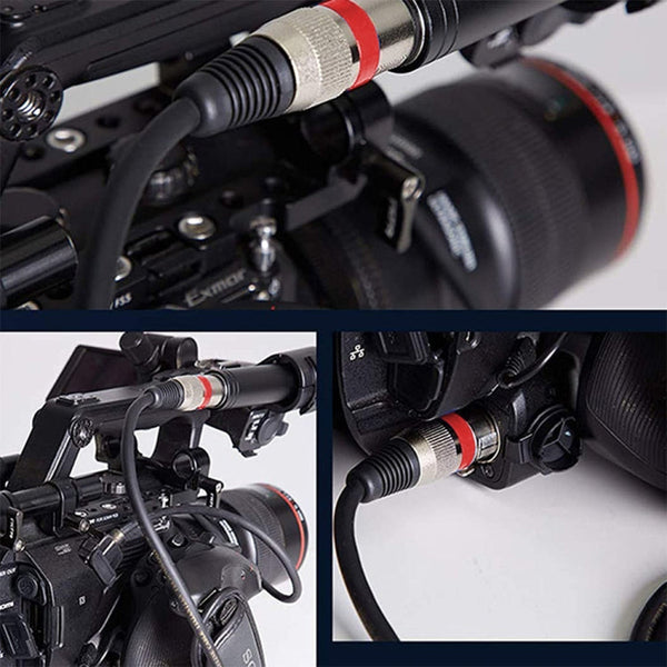 1m 3-Pin XLR Male to XLR Female MIC Shielded Cable Microphone Audio Cord, Length: 1m (Red)