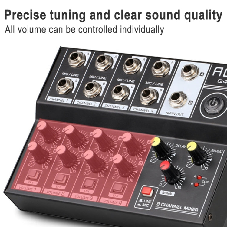 AQA 8-channel Mixer Microphone Effector