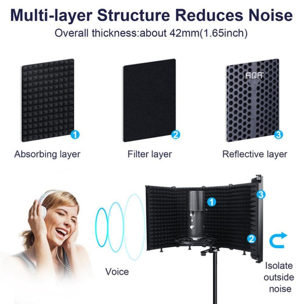 TEYUN S5 Microphone Soundproof Cover Windproof and Sound-absorbing Accessories, S5