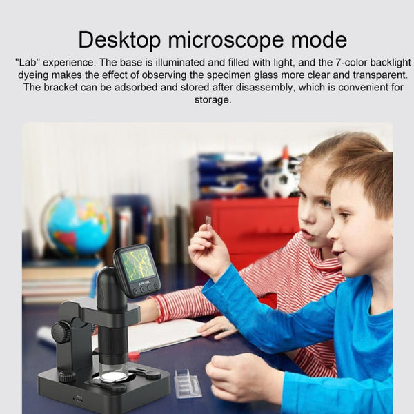 APEXEL MS003 Outdoor Portable HD Digital Microscope with Base, APEXEL MS003