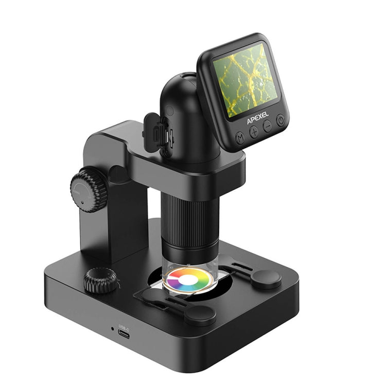 APEXEL MS003 Outdoor Portable HD Digital Microscope with Base, APEXEL MS003