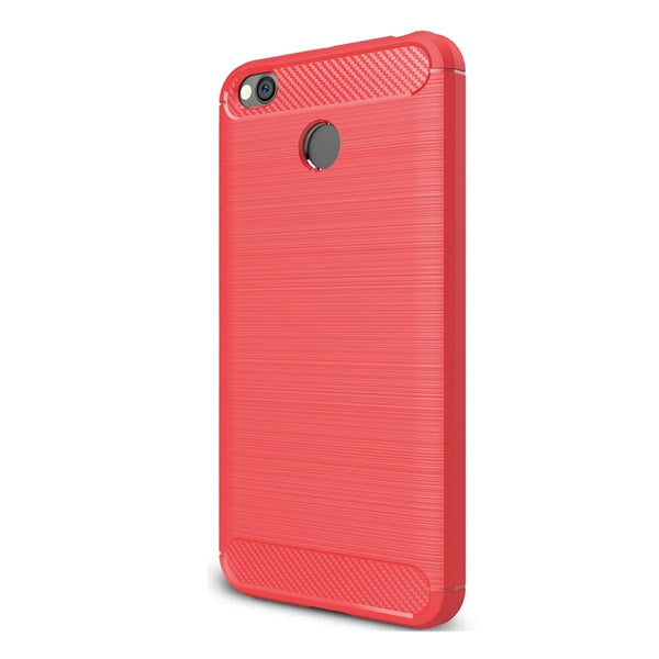 For Xiaomi  Redmi 4X  Brushed Carbon Fiber Texture Shockproof TPU Protective Cover Case , For Redmi 4X