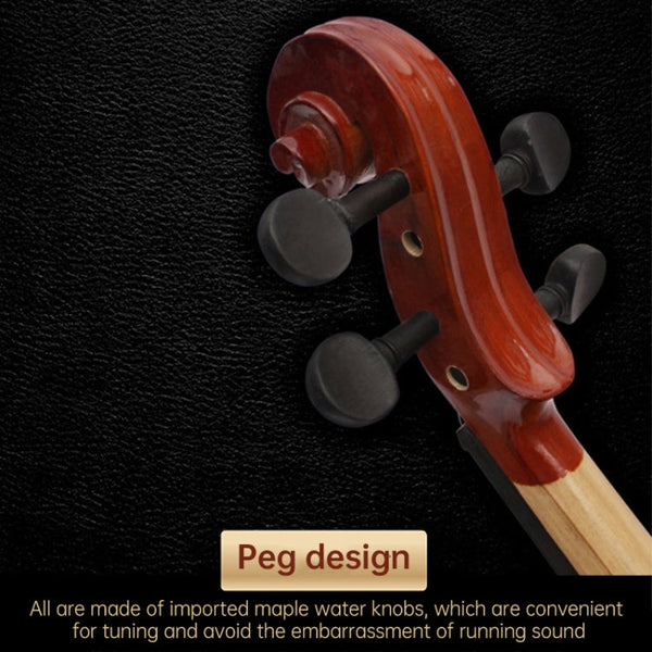 4/4 Full Size Acoustic Violin Handmade Solid Wood Violin