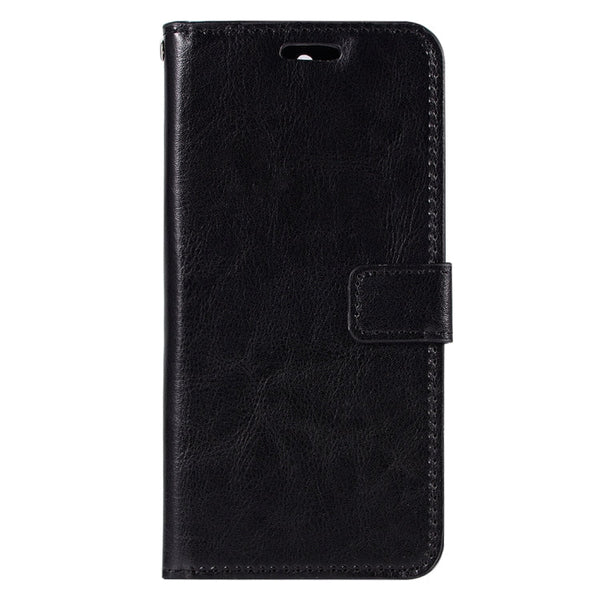For Huawei  Y5 (2017) Crazy Horse Texture Horizontal Flip Leather Case with Holder & Card Slots & Wallet & Photo Frame