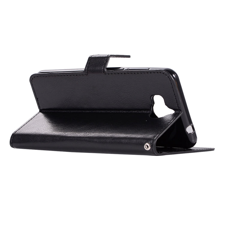 For Huawei  Y5 (2017) Crazy Horse Texture Horizontal Flip Leather Case with Holder & Card Slots & Wallet & Photo Frame