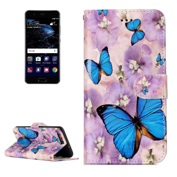For Huawei  P10 Gloss Oil Embossed Flower Elephant Pattern Horizontal Flip Leather Case with Holder & Card Slots & Wallet & Photo Frame