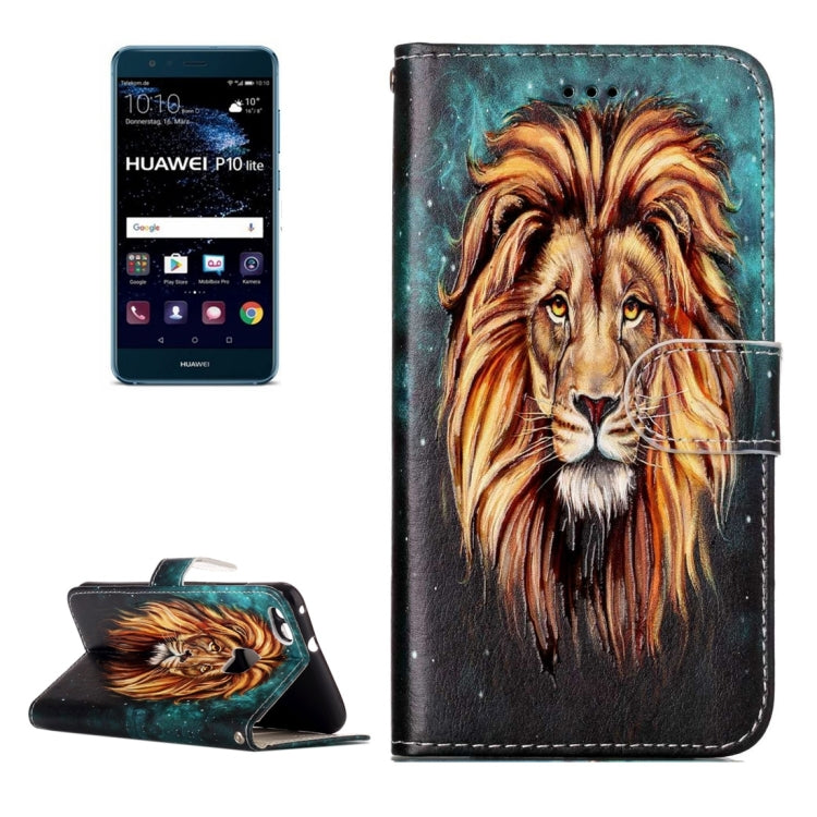 For Huawei  P10 Lite Gloss Oil Embossed Panda Pattern Horizontal Flip Leather Case with Holder & Card Slots & Wallet & Photo Frame