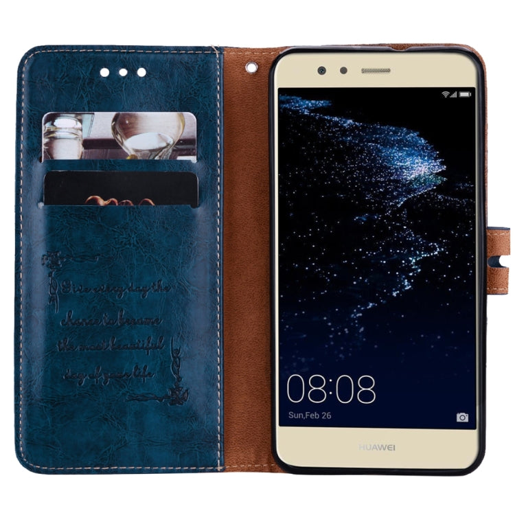 For Huawei P10 Lite Business Style Oil Wax Texture Horizontal Flip Leather Case with Holder & Card Slots & Wallet