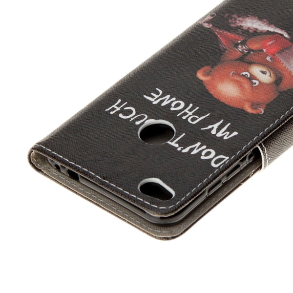 For Huawei  P8 Lite (2017) & Honor 8 Lite Green Tree in Bloom Pattern Horizontal Flip Leather Case with Holder & Card Slots & Wallet