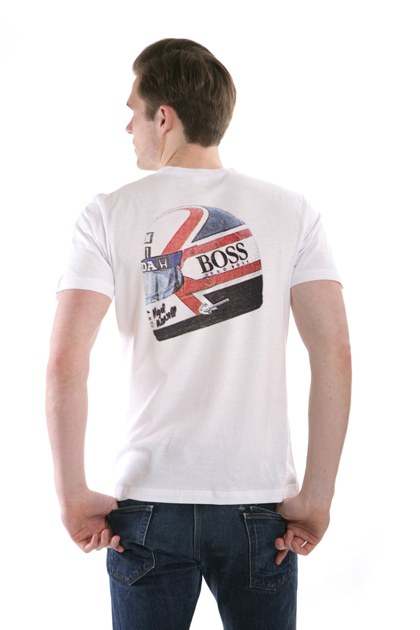 Mansell Race Helmet Print T Shirt