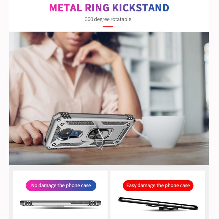 Armor Shockproof TPU + PC Protective Case for Motorola Moto G7 Power, with 360 Degree Rotation Holder