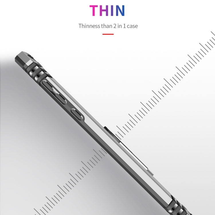 Armor Shockproof TPU + PC Protective Case for Motorola Moto G7 Power, with 360 Degree Rotation Holder