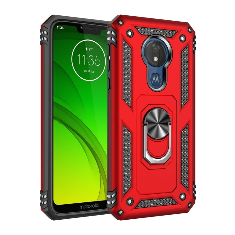 Armor Shockproof TPU + PC Protective Case for Motorola Moto G7 Power, with 360 Degree Rotation Holder