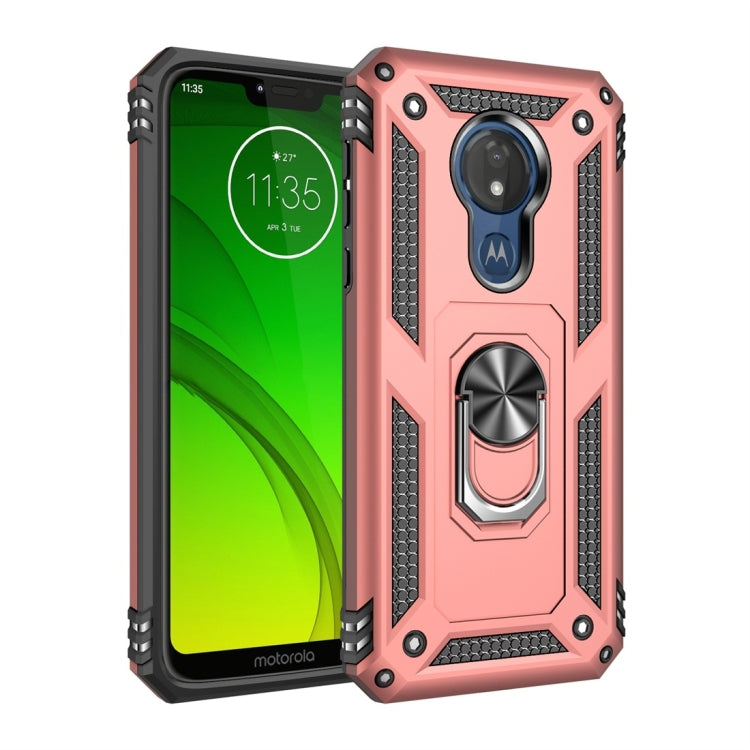 Armor Shockproof TPU + PC Protective Case for Motorola Moto G7 Power, with 360 Degree Rotation Holder