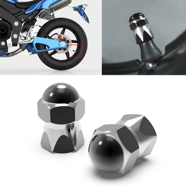 2 PCS Motorcycles Gas Cap Mouthpiece Cover Tire Cap Tire Valve Caps