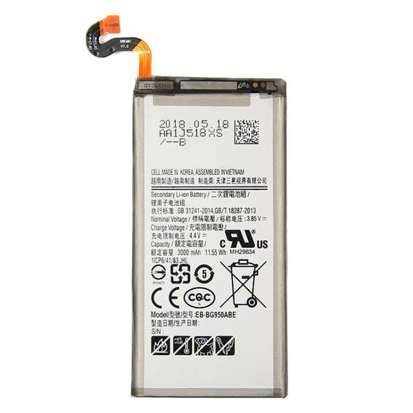 3000mAh Li-Polymer Battery EB-BG950ABE for Samsung Galaxy S8 / G950F / G950A / G950V / G950U / G950T, For Galaxy S8