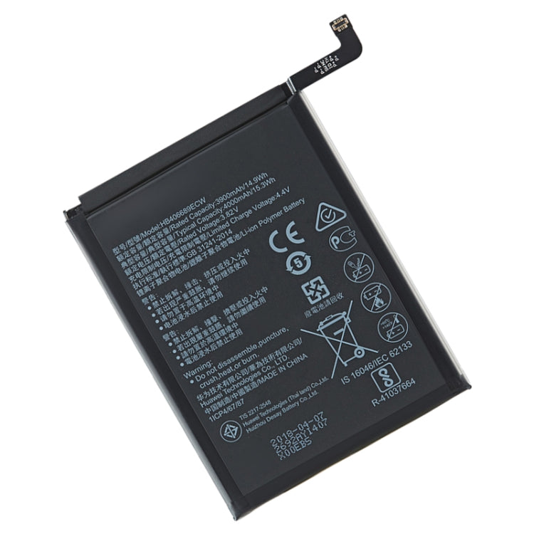 4000mAh Li-Polymer Battery Replacement for Huawei Y9 2019 / Y9 2018 / Y7 2019 / Y9 Prime (2019) / Mate 9