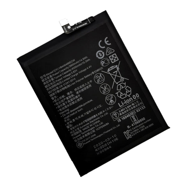 4000mAh HB446486ECW Li-Polymer Battery Replacement for Huawei P Smart Pro 2019 / P20 Lite 2019 / Y9s