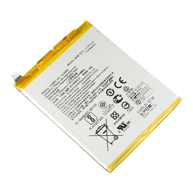 3250mAh C11P1618 Li-Polymer Battery for Asus ZenFone 4 ZE554KL / Zenfone 5 Lite ZC600KL, For Asus ZenFone 4 ZE554KL