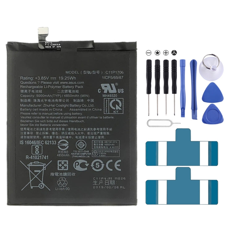 5000mAh C11P1706 Li-Polymer Battery for Asus Zenfone Max Pro (M1) ZB601KL, For Asus Zenfone Max Pro (M1) ZB601KL