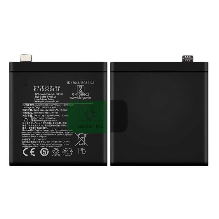 4000mAh BLP699 for OnePlus 7 Pro Li-ion Polymer Battery, For OnePlus 7 Pro
