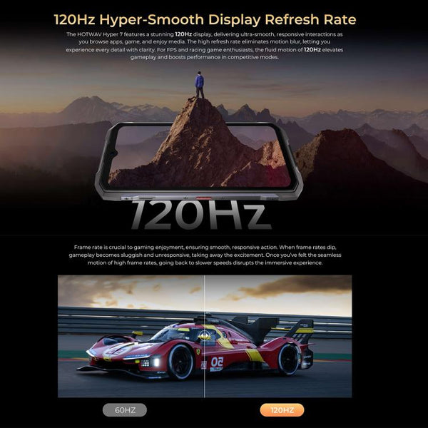 HOTWAV Hyper 7 Rugged Phone, 8GB+256GB, 10800mAh, 6.6 inch Android 14 MediaTek Dimensity 7050 5G, Network: 5G, OTG, NFC