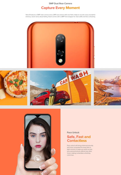 Dual Rear Cameras, Face ID Identification, 5.5 inch Android 10.0 GO MKT6580 Quad-core up to 1.3GHz, Network: 3G, Dual SIM