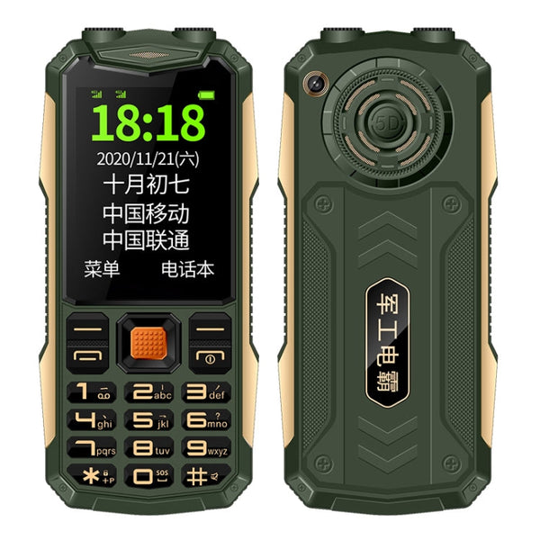 Waterproof Shockproof Dustproof, 4800mAh Battery, 2.4 inch, 21 Keys, Bluetooth, LED Flashlight, FM, SOS, Dual SIM, Network: 2G
