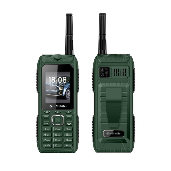 Waterproof Shockproof Dustproof, 2400mAh Battery, 2.2. inch, 21 Keys, LED Flashlight, FM, Quad SIM, with Antenna