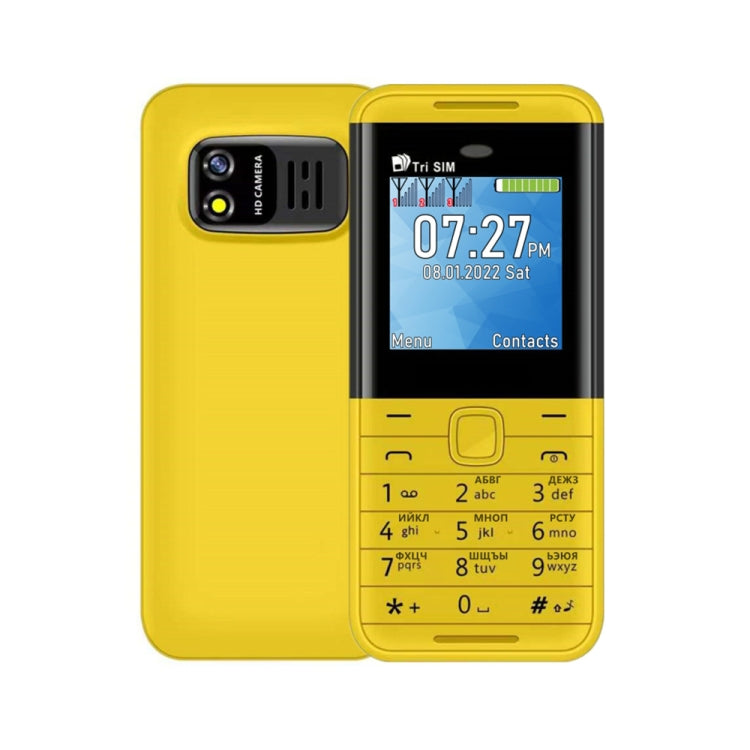 1.33 inch, MTK6261D, 21 Keys, Support Bluetooth, FM, Magic Sound, Auto Call Record, GSM, Triple SIM