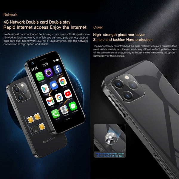 SOYES XS12 Pro, 4GB+64GB 3.0 inch Android 10.0 MTK6750 Octa Core, Bluetooth, WiFi, FM, OTG, Network: 4G, Dual SIM, Support Google Play, 4GB+64GB