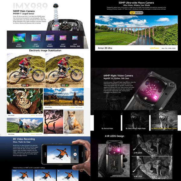 Ulefone Armor 28 Ultra Rugged Phone, 16GB+1TB, Night Vision, 10600mAh, 6.67 inch Android 14 MediaTek Dimensity 9300+ Octa Core, Network: 5G, NFC