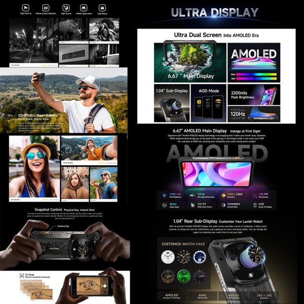 Ulefone Armor 28 Ultra Rugged Phone, 16GB+1TB, Night Vision, 10600mAh, 6.67 inch Android 14 MediaTek Dimensity 9300+ Octa Core, Network: 5G, NFC