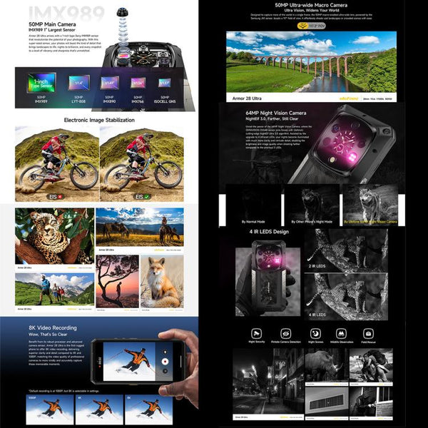 Ulefone Armor 28 UltraThermal Version  Rugged Phone, 16GB+1TB, Night Vision, 10600mAh, 6.67 inch Android 14 MediaTek Dimensity 9300+ Octa Core, Network: 5G, NFC