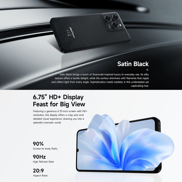 Ulefone Note 20 Pro, 4GB+128GB, Face ID & Side Fingerprint, 6000mAh, 6.75 inch Android 14 Unisoc T606 Octa Core, Network: 4G, Dual SIM, OTG