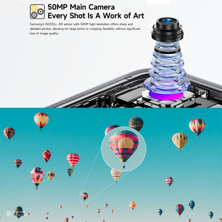 Ulefone Note 20 Pro, 4GB+128GB, Face ID & Side Fingerprint, 6000mAh, 6.75 inch Android 14 Unisoc T606 Octa Core, Network: 4G, Dual SIM, OTG