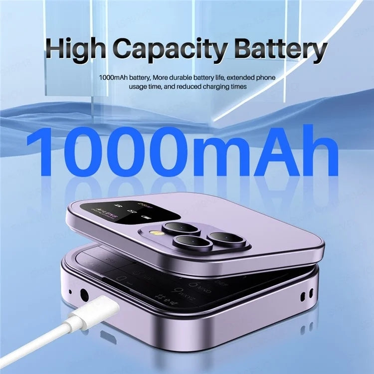 SERVO i16 Pro Mini Flip Phone, 1.77 inch, MTK6261D, 23 Keys, Support Bluetooth, FM, Magic Sound, Quick Dial, GSM, Dual SIM