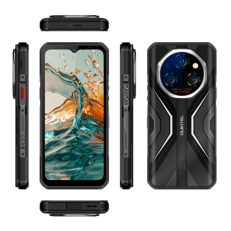 Oukitel WP55 Pro 5G Rugged Phone, 16GB+512GB, 108MP Camera, Fingerprint Identification, 6.6 inch Android 15 MediaTek Dimensity 7025 Octa Core, NFC, OTG, Network: 5G