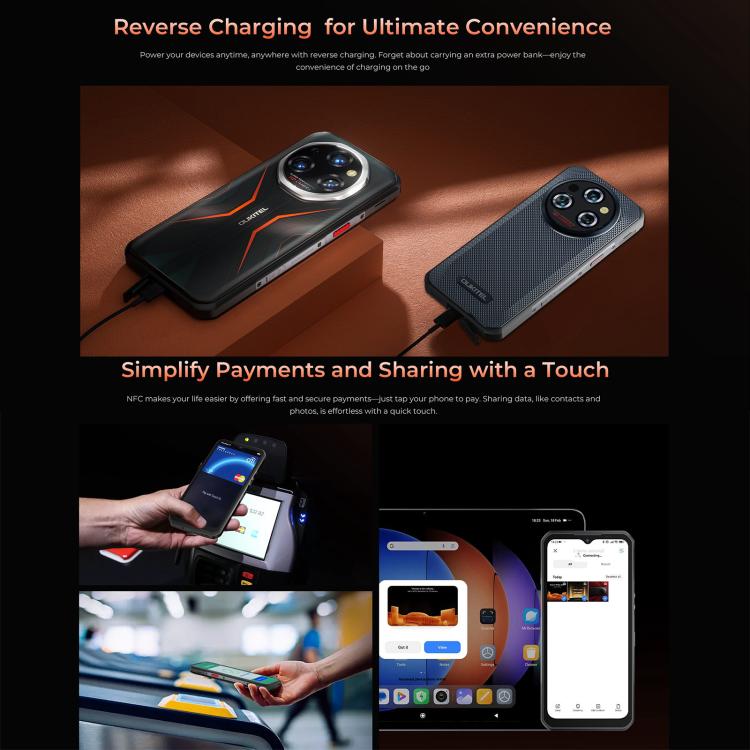 Oukitel WP55 Pro 5G Rugged Phone, 16GB+512GB, 108MP Camera, Fingerprint Identification, 6.6 inch Android 15 MediaTek Dimensity 7025 Octa Core, NFC, OTG, Network: 5G