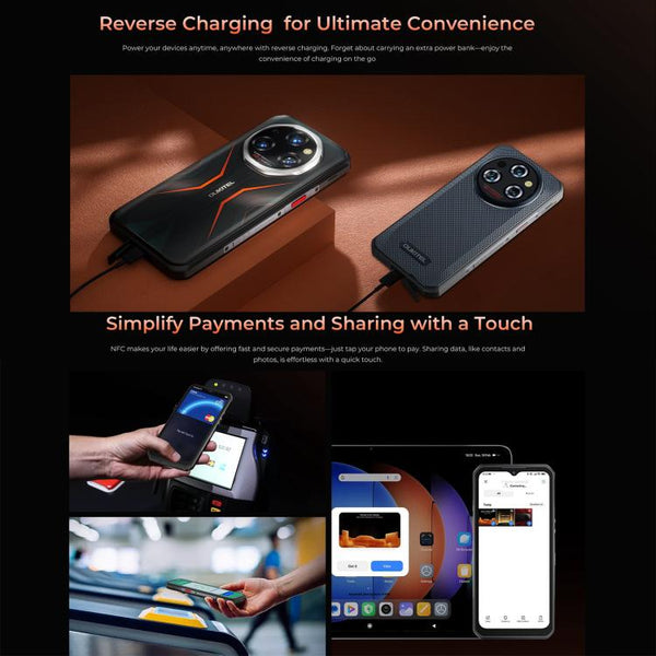 Oukitel WP55 Pro 5G Rugged Phone, 16GB+512GB, 108MP Camera, Fingerprint Identification, 6.6 inch Android 15 MediaTek Dimensity 7025 Octa Core, NFC, OTG, Network: 5G