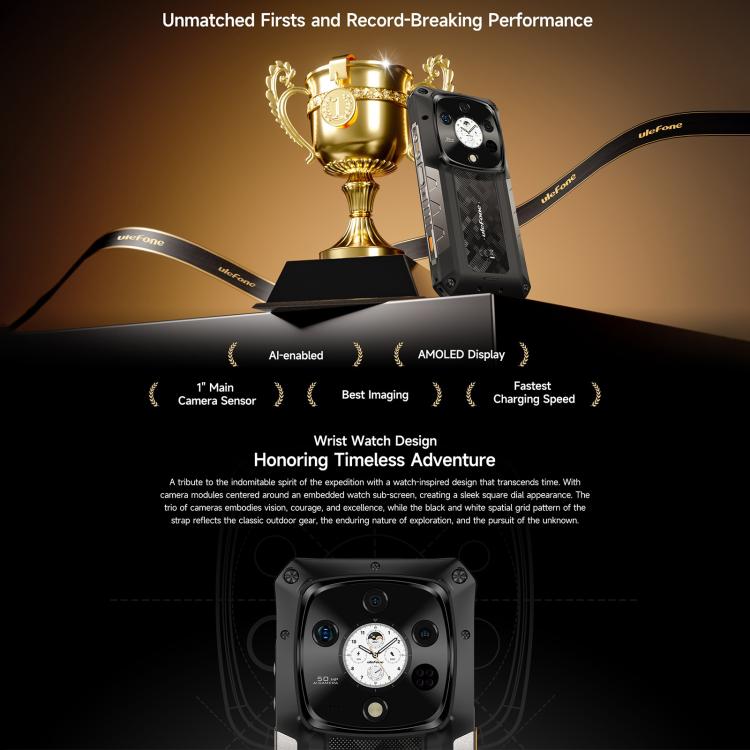 Ulefone Armor 28 Pro Rugged Phone, 16GB+512GB, Night Vision, 10600mAh, 6.67 inch + 1.04 inch Android 15 MediaTek Dimensity 7300 Octa Core, Network: 5G, NFC