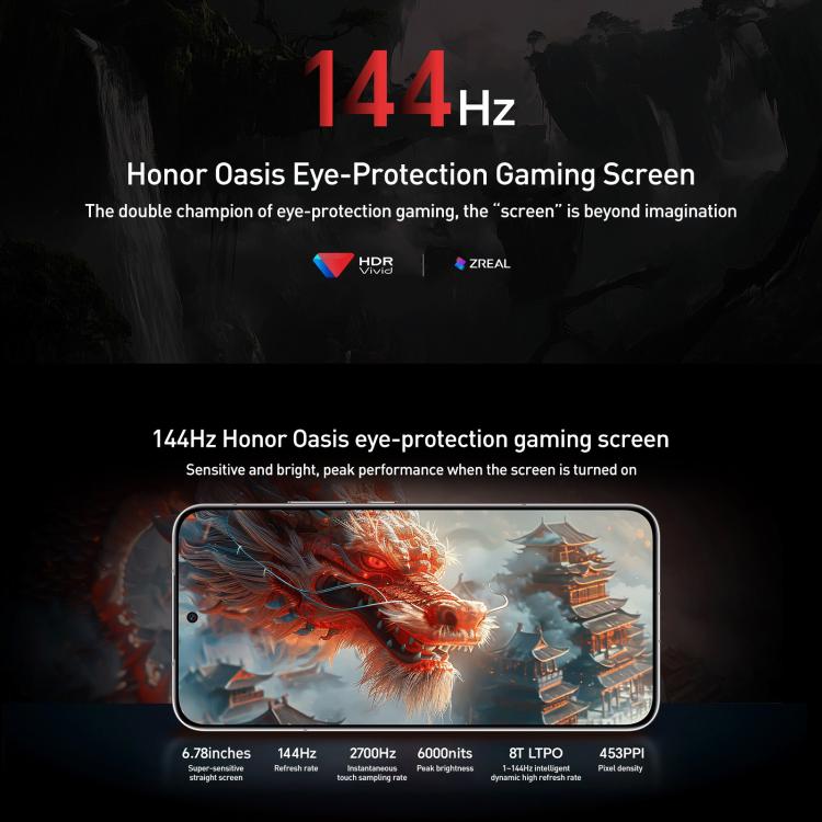 Honor GT Pro, 112GB+512GB, Ultrasonic Fingerprint, 6.78 inch MagicOS 9.0 / Android 15 Snapdragon 8 Elite Octa Core, Network: 5G, NFC, OTG
