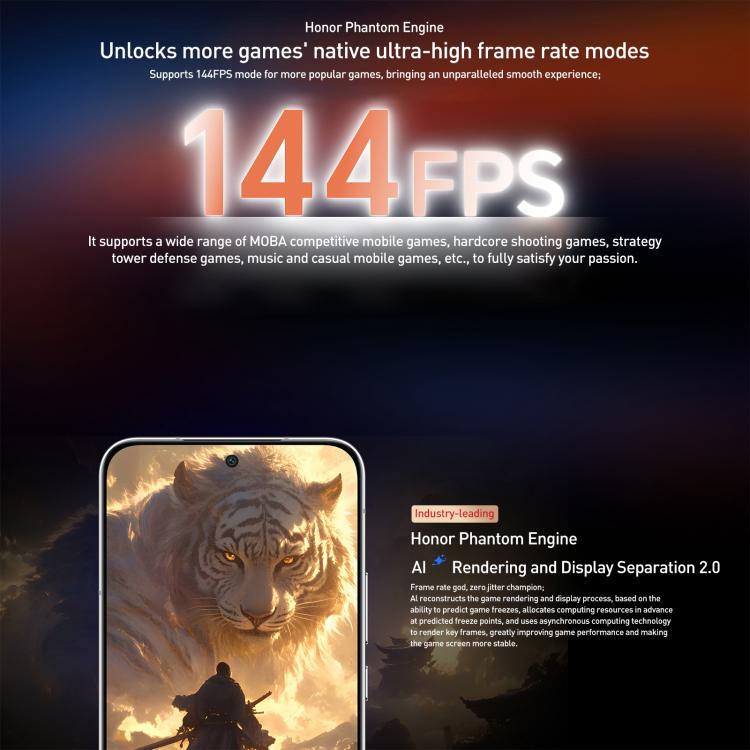 Honor GT Pro, 16GB+512GB, Ultrasonic Fingerprint, 6.78 inch MagicOS 9.0 / Android 15 Snapdragon 8 Elite Octa Core, Network: 5G, NFC, OTG