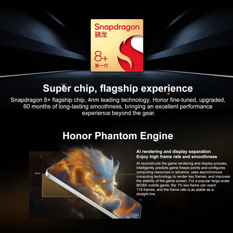 Honor X60 GT, 12GB+256GB, In-screen Fingerprint, 6.7 inch MagicOS 9.0 Android 15.0 Snapdragon 8+ Gen 1 Octa Core, Network: 5G, OTG, NFC