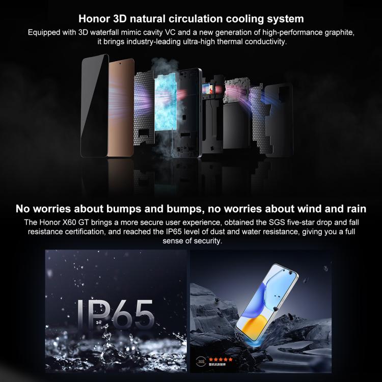Honor X60 GT, 12GB+512GB, In-screen Fingerprint, 6.7 inch MagicOS 9.0 Android 15.0 Snapdragon 8+ Gen 1 Octa Core, Network: 5G, OTG, NFC